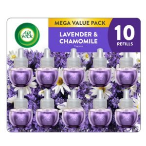 Air Wick Plug-In Oil Refills, Lavender & Chamomile, Air Freshener, 10 Count