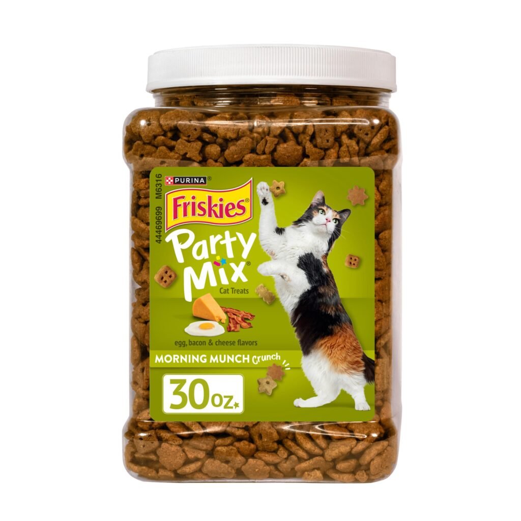 Friskies Purina Friskies Party Mix Morning Munch Crunch Egg, Bacon and Cheese Flavors Cat Treats - 30 oz