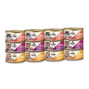 Nulo Freestyle Cat & Kitten Wet Pate Canned Cat Food All Natural Grain-Free with 5 High - 2.8 oz | Pack of 12