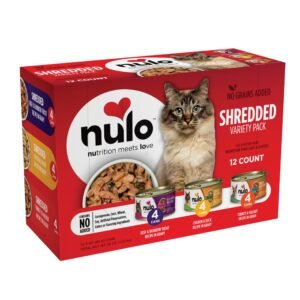 Nulo Variety Flavors Grain-Free Shredded Wet Canned Cat Food - 3 Ounce | Pack of 12
