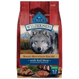 Blue Buffalo Wilderness Rocky Mountain Recipe with Red Meat High Protein Dry Dog Food for Adult Dogs - 4.5 lbs