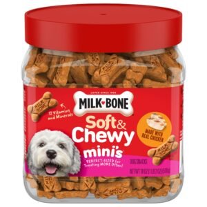 Milk-Bone Soft & Chewy Mini s Dog Treats Made with Real Chicken Canister - 18 Ounce