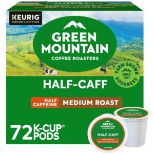 Half Caff Keurig Single-Serve K-Cup pods, Medium Roast Coffee, 72 Ct
