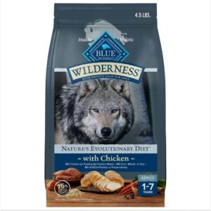 Blue Buffalo Wilderness Dry Dog Food Plus Wholesome Grains, Chicken - 4.5 lbs