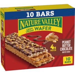 Crispy Creamy Wafer Bars, Peanut Butter Chocolate, 10 Bars, 4g Protein, 13 oz