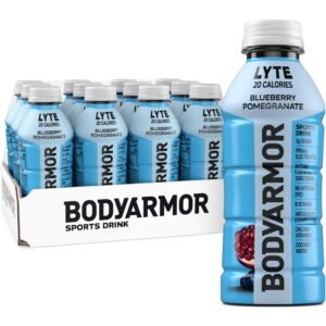 BODYARMOR Lyte Sports Drink Low-Calorie Beverage, Coconut Water Hydration, 16 Fl Oz, Pack of 12