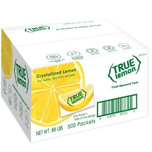 True Lemon Water Enhancer Packets - Sugar-Free, 0 Calorie Drink Mix with Real Lemon Flavor, Bulk Pack of 500