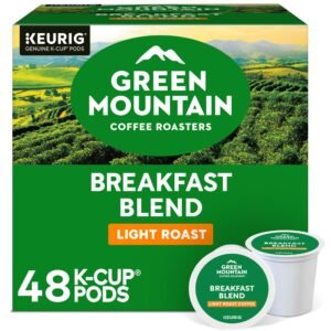 Breakfast Blend Single-Serve Keurig K-Cup Pods, Light Roast Coffee, 48 Ct