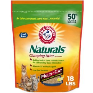 Arm & Hammer Naturals Clumping Cat Litter Odor Control Multi Cat Litter - 18 lb