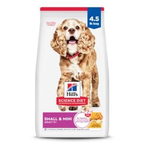 Hill's Science Diet Senior 11+ Small & Mini Dry Dog Food Chicken Brown Rice & Barley - 4.5 lb