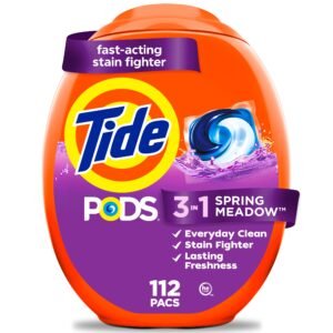 Tide Laundry Pods, Spring Meadow Scent, 112 Count