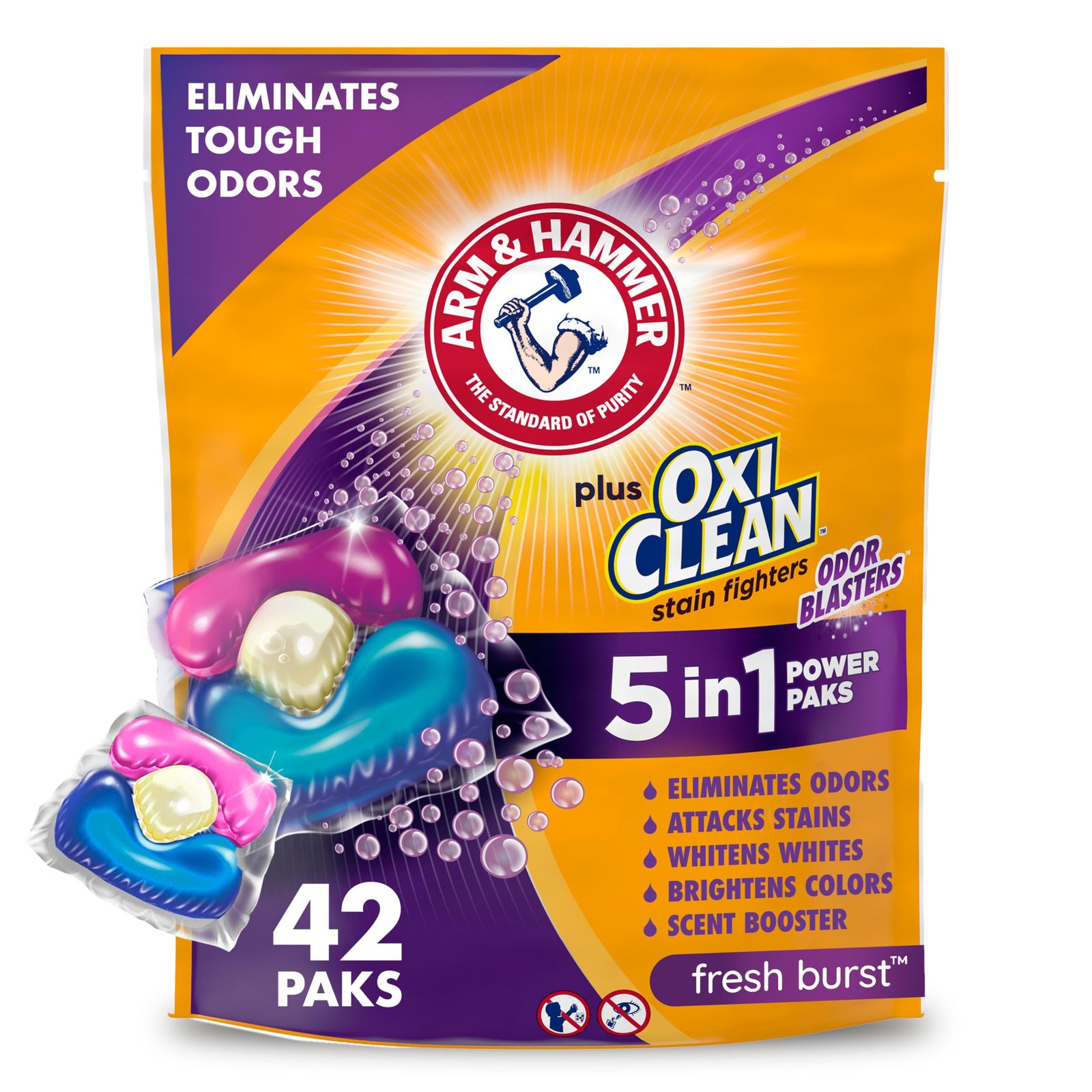Arm & Hammer Plus OxiClean With Odor Blasters Laundry Detergent 5-IN-1