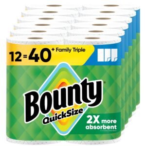 Bounty Quick-Size Paper Towels, White