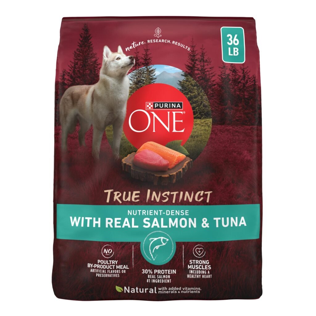 Purina ONE True Instinct With Real Salmon and Tuna Natural With Added Vitamins Minerals and Nutrients High - 36 lb