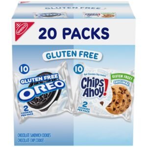 Chocolate Sandwich Cookies & CHIPS AHOY! Chocolate Chip Cookies Gluten Free Cookies Variety Pack, 20 Snack Packs