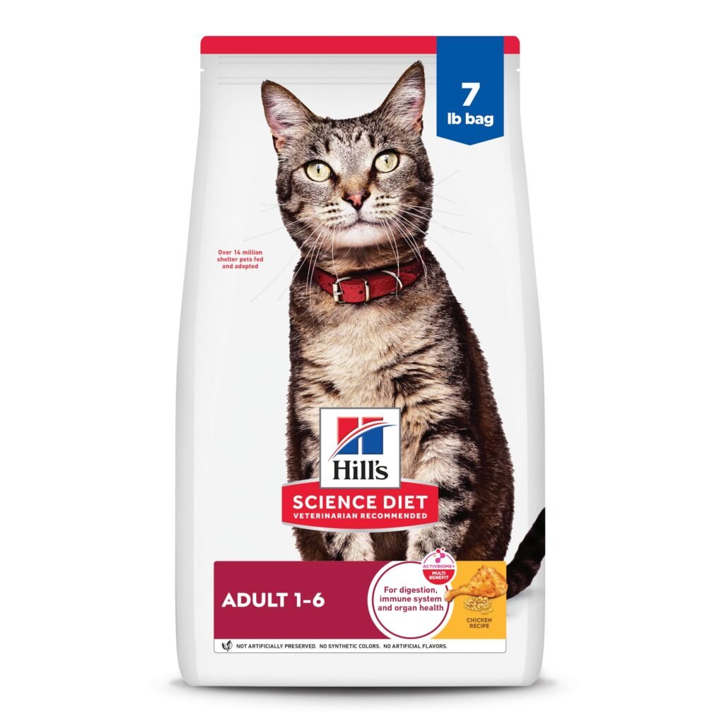 Hill's Science Diet Adult 1-6 Nutrition Dry Cat Food Chicken Recipe - 7 lb