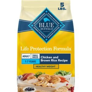 Blue Buffalo Life Protection Formula Healthy Weight Small Breed Adult Dry Dog Food Chicken & Brown Rice - 5 lbs