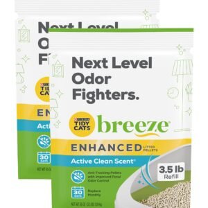 Purina Tidy Cats Breeze Litter Pellets Enhanced Litter Pellets - 3.5 lb | Pack of 2