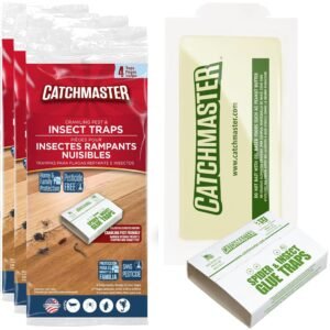 Catchmaster Crawling Pest & Insect Glue Traps 12-Count (3 Packs of 4)