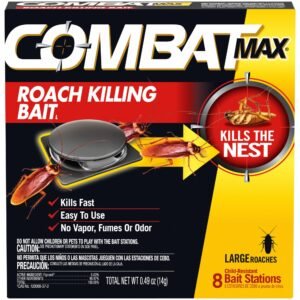 Combat Max Large Roach Killing Bait, 8 count, (Pack of 1)