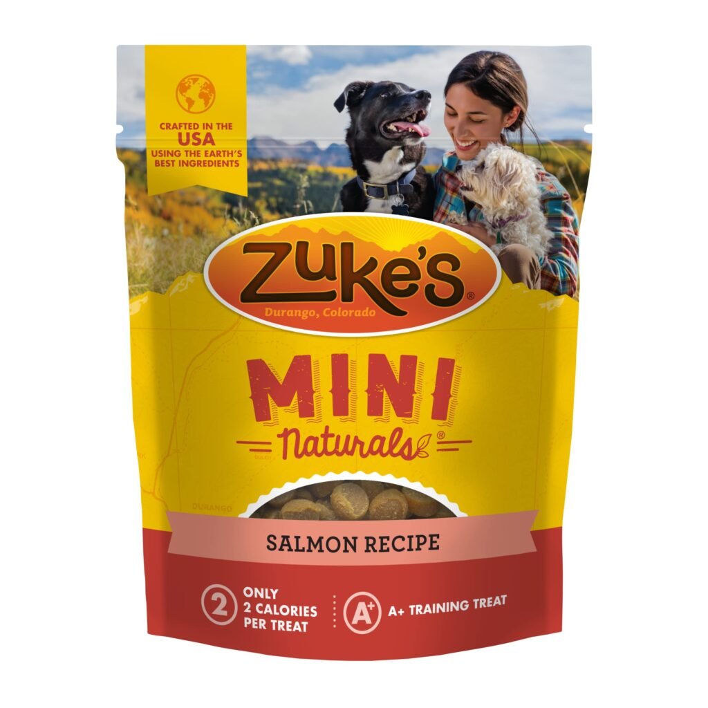 Zuke's s Mini Naturals Dog Training Treats of All Sizes Pet Treats made with Real Salmon - 16 oz