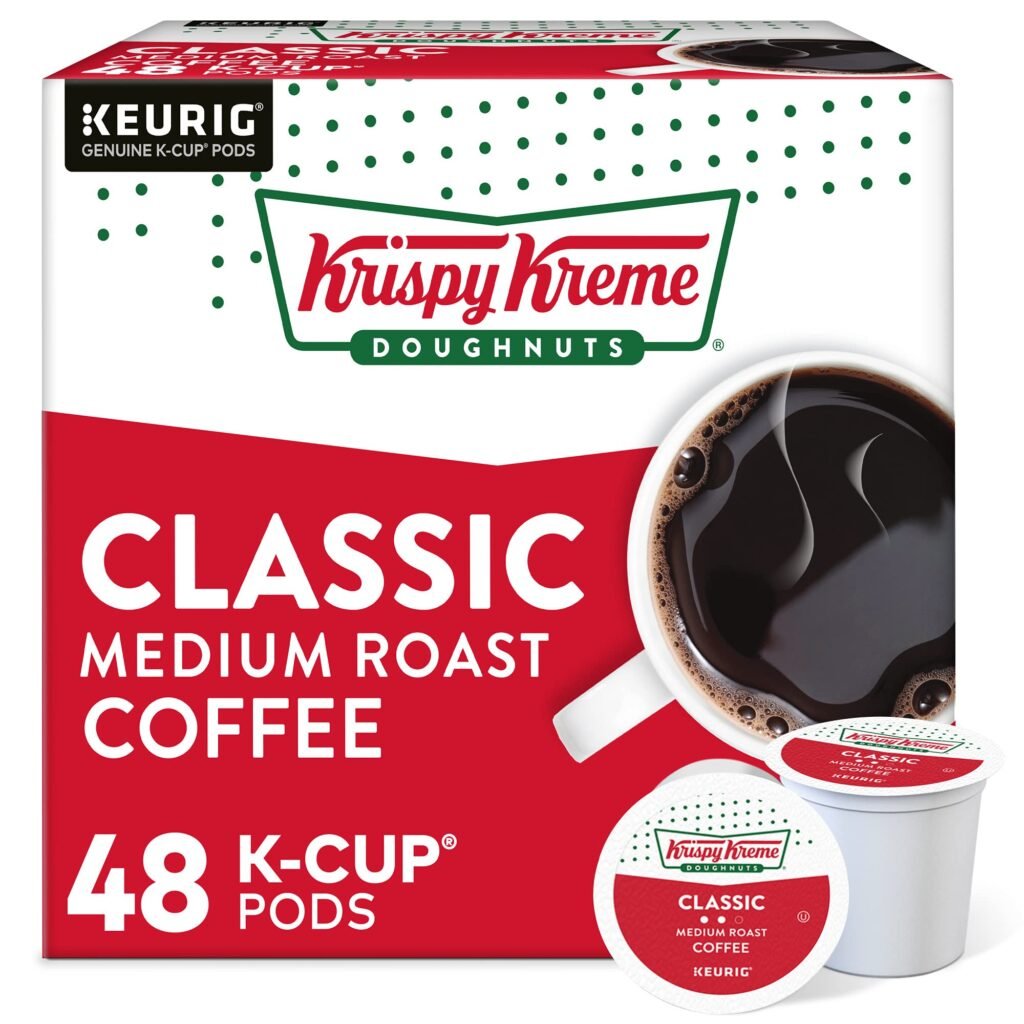 Doughnuts Classic, Keurig Single Serve K-Cup Pods, Medium Roast Coffee 48 Ct