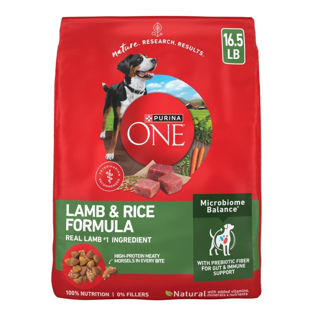 Purina ONE Dry Dog Food Lamb and Rice Formula - 16.5 lb