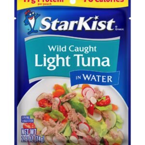 StarKist Light Tuna in Water Pouch, 2.6 oz - 1 Pack Ready to Eat, Wild Caught, 17g Protein Per Serving
