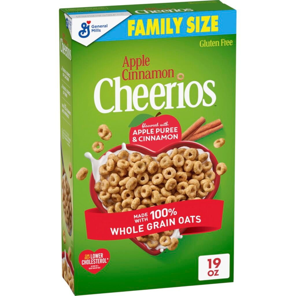 Apple Cinnamon Cheerios, Family Size, 19 oz