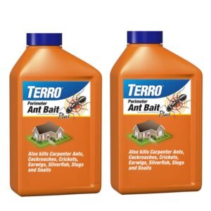 TERRO T2600 Perimeter Outdoor Ant Bait Plus - Attracts and Kills Carpenter Ants, 4Lbs, 2 Pack