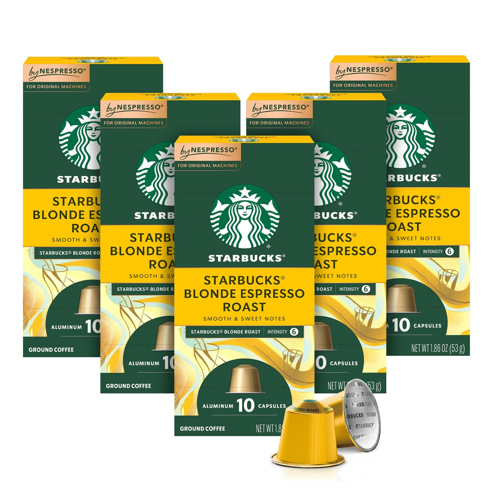 by Nespresso Original Line Blonde Roast Espresso 50-Ct Espresso Pods