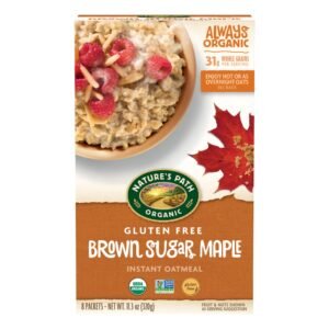 Nature's Path Organic Brown Sugar Maple Instant Oatmeal, 11.3 oz, Pack of 1