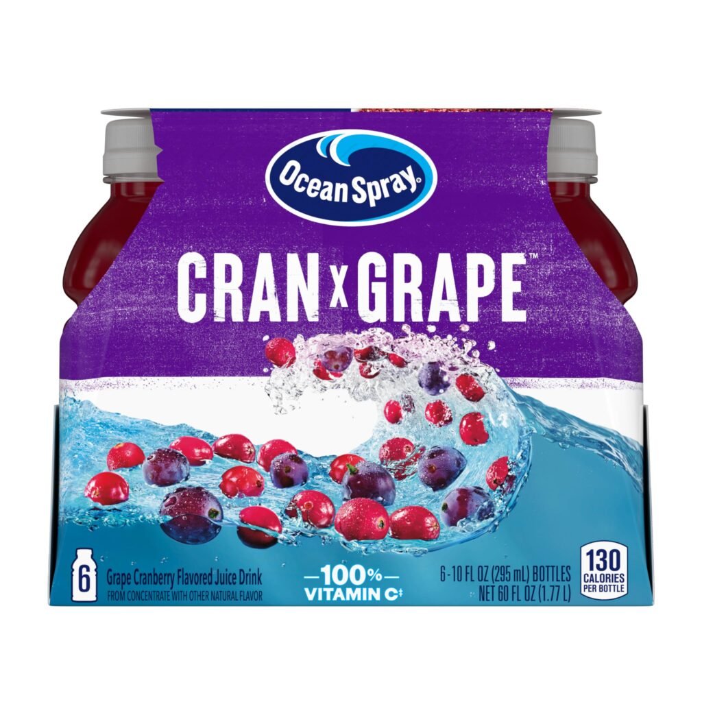 Ocean Spray® Cran-Grape® Cranberry Grape Juice Drinks, 10 Fl Oz Bottles, 6 Ct