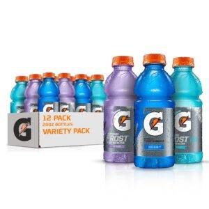 Gatorade Original Thirst Quencher 3-Flavor Frost Variety Pack, 20 Fl oz - Pack of 12