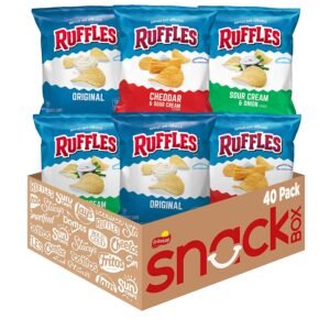 Ruffles Potato Chips Variety Pack, 40 Ct