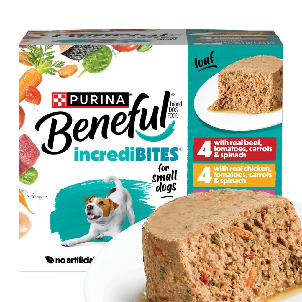 Beneful Purina Beneful Small Breed Wet Dog Food Variety Pack, IncrediBites Loaf, Chicken - 3 oz