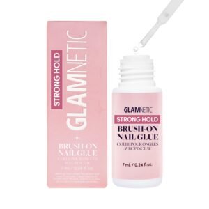 Glamnetic Super Strong Brush On Nail Glue - Travel Friendly, 24 fl. oz