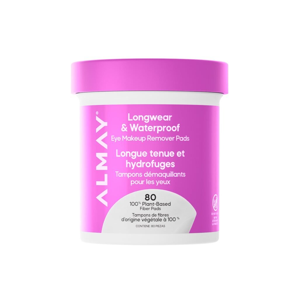 Almay Longwear & Waterproof Eye Makeup Remover Pads, 80 count