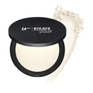 IT Cosmetics Bye Bye Pores Pressed Finishing Powder - Contains Anti-Aging Peptides, 0.31 oz