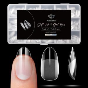 Modelones Short Almond Fake Nail Tips