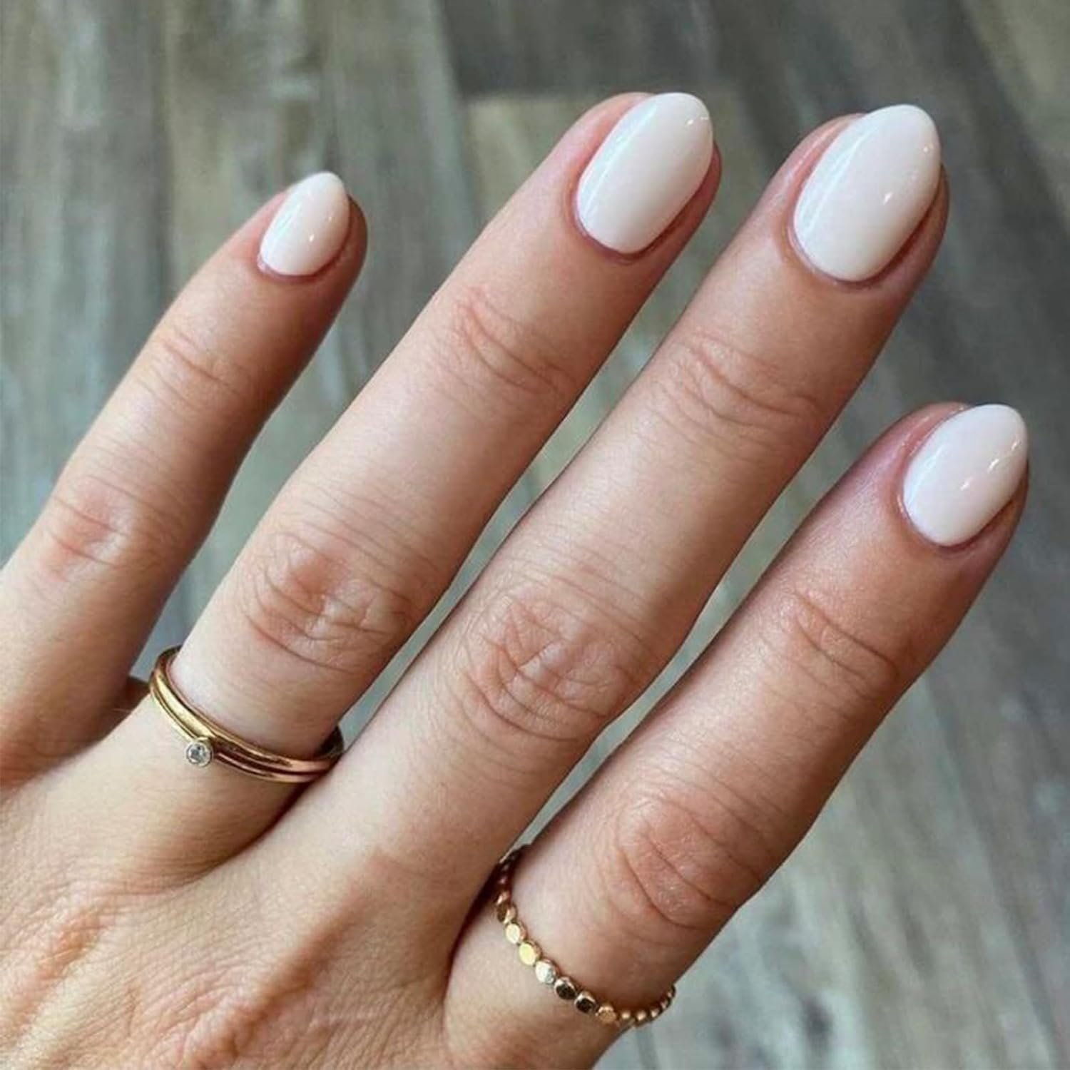 modelones Short Press on Nails - White
