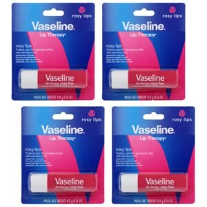 Vaseline Lip Therapy Care Rosy - 4-Pack, 0.16 Oz