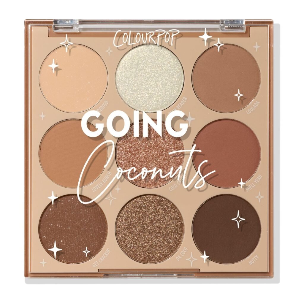 ColourPop Going Coconuts Eyeshadow Palette, 0.3 oz